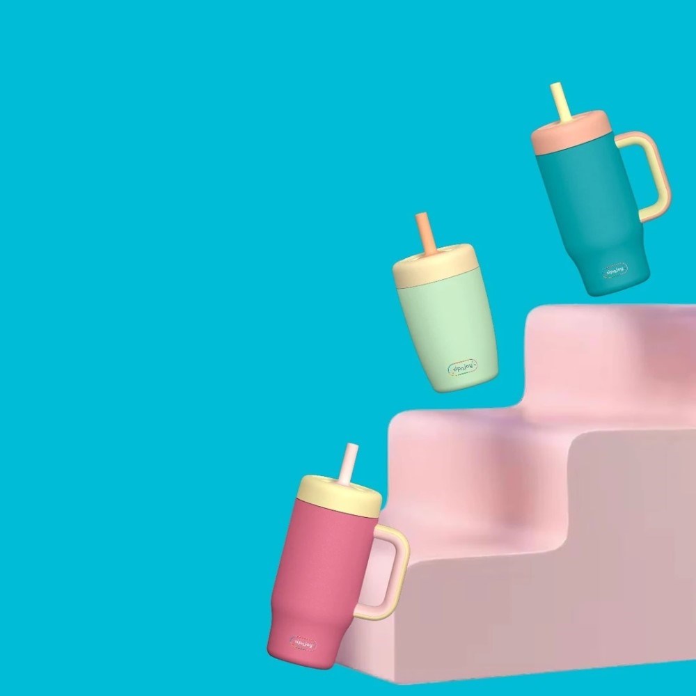 Sipnjoy HandleHug Tumbler 550 ml - Mint 