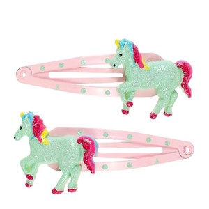 Souza Unicorn Klipsli Toka - Pembe/Mint Yeşili