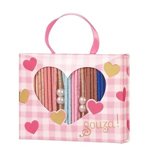 Souza 25 Parça Renkli Lastik Toka - Pembe