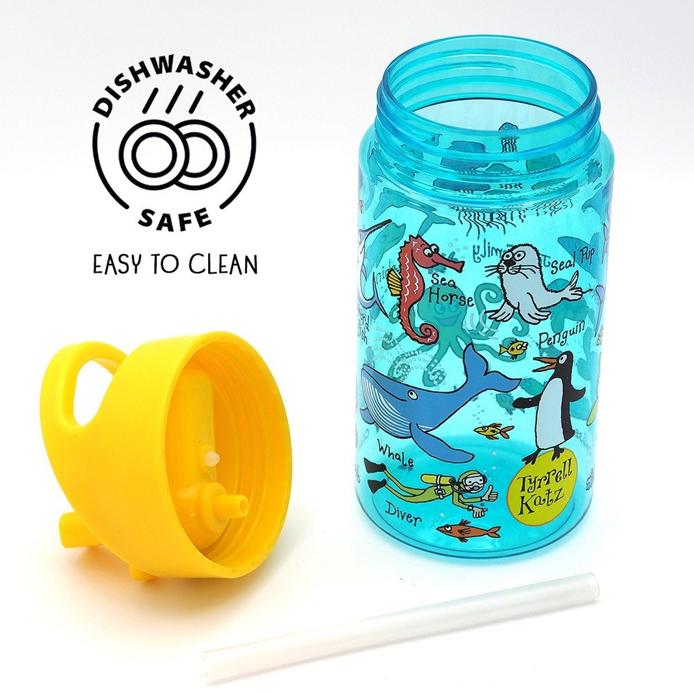 Tyrrell Katz Tritan Tutmalı Pipetli Matara Ocean 