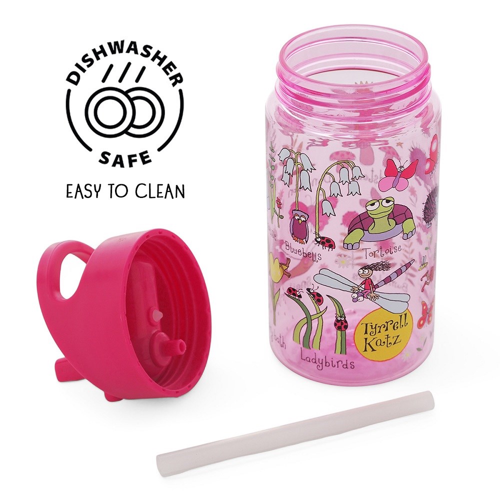 Tyrrell Katz Tritan Tutmalı Pipetli Matara Secret Garden 