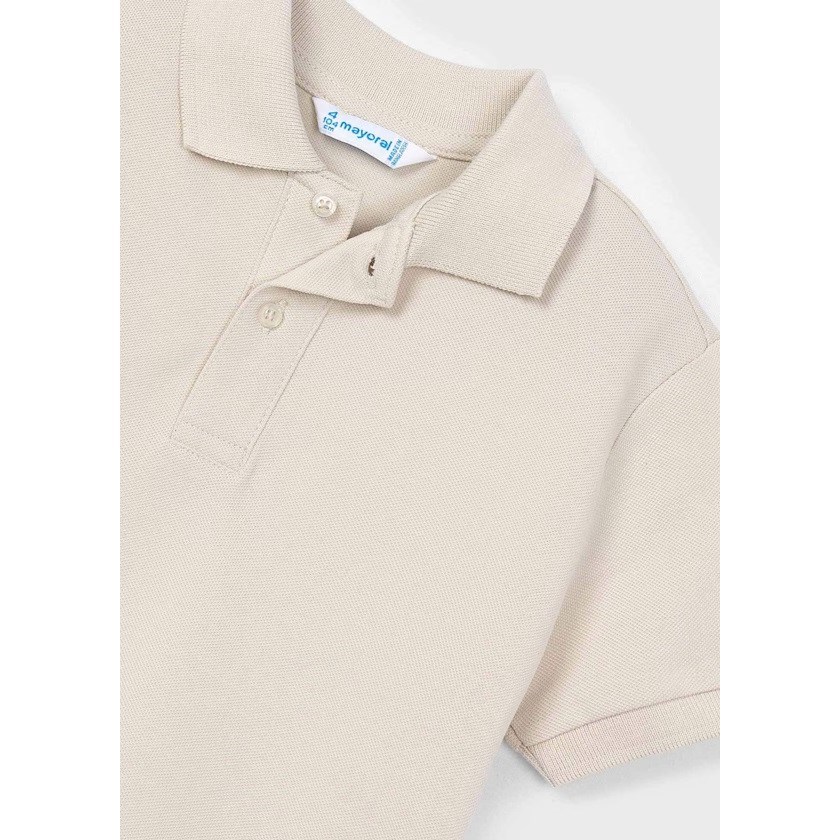 Mayoral Yazlık Erkek Polo Yaka Kısa Kol T-shirt Krem