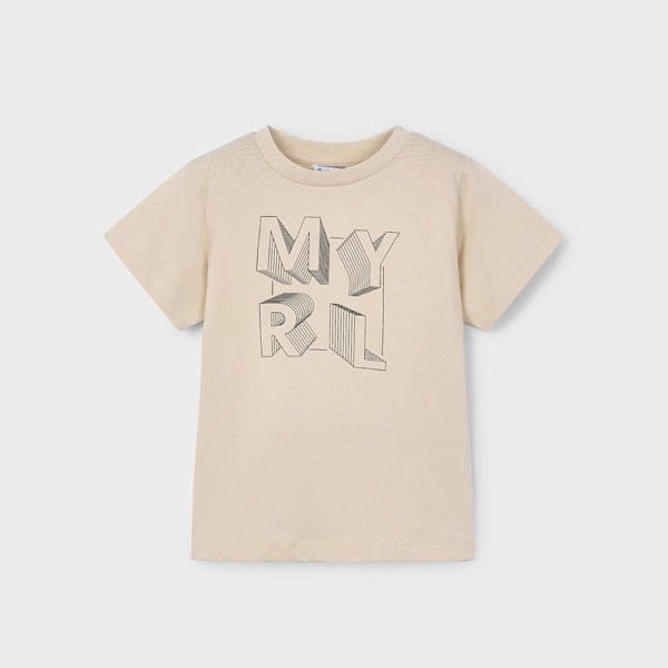 Mayoral Yazlık Erkek Kısa Kol T-shirt Krem