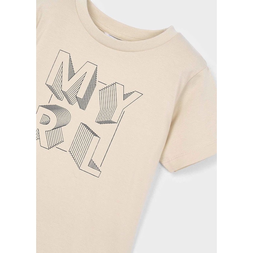 Mayoral Yazlık Erkek Kısa Kol T-shirt Krem