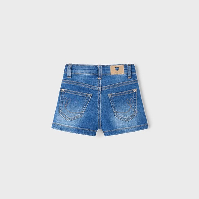 Mayoral Yazlık Kız Basic Denim Şort Mavi