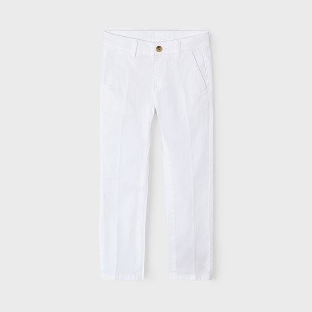 Mayoral Yazlık Erkek Gabardin Pantolon Beyaz