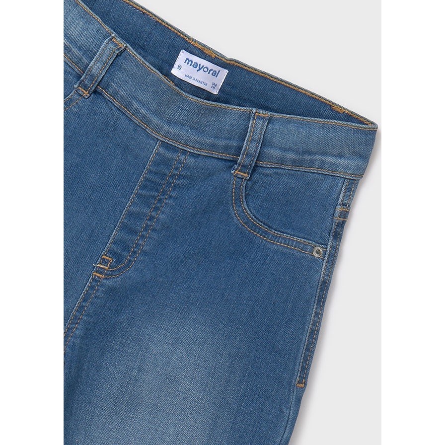 Mayoral Yazlık Kız Denim Tayt Pantolon Mavi