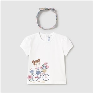 Mayoral Yazlık Kız Bebek Kısa Kol T-shirt