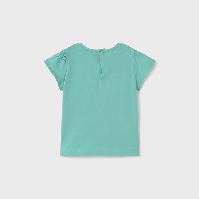 Mayoral Yazlık Kız Bebek Kısa Kol T-shirt Turkuaz