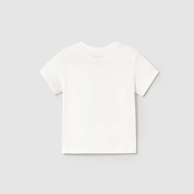 Mayoral Yazlık Erkek Bebek Kısa Kol T-shirt Beyaz