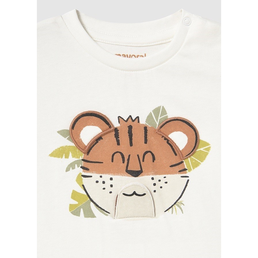 Mayoral Yazlık Erkek Bebek Kısa Kol T-shirt Beyaz