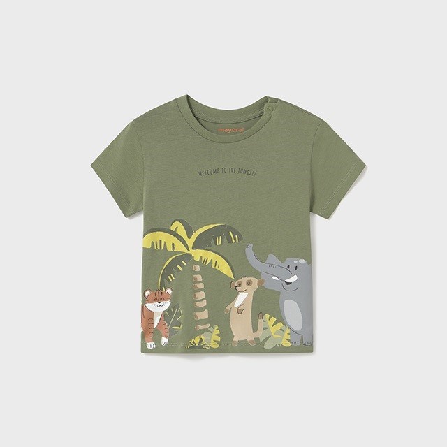 Mayoral Yazlık Erkek Bebek Kısa Kol T-shirt Yeşil