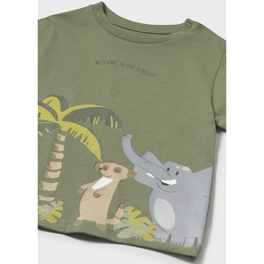 Mayoral Yazlık Erkek Bebek Kısa Kol T-shirt Yeşil
