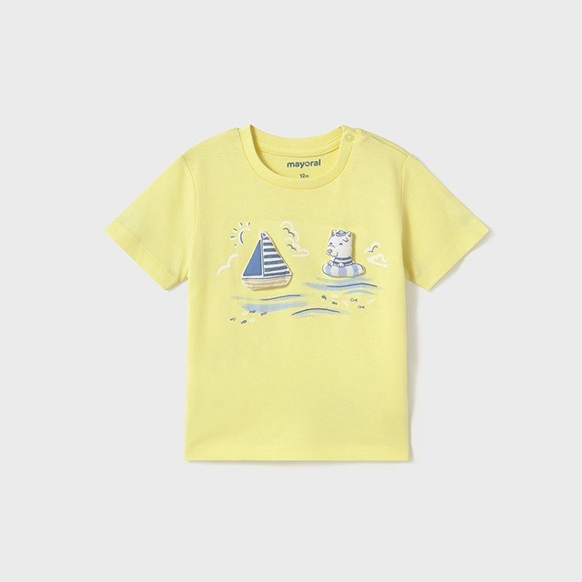 Mayoral Yazlık Erkek Bebek Kısa Kol T-shirt Sarı