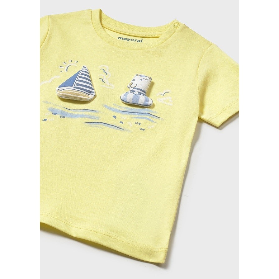 Mayoral Yazlık Erkek Bebek Kısa Kol T-shirt Sarı