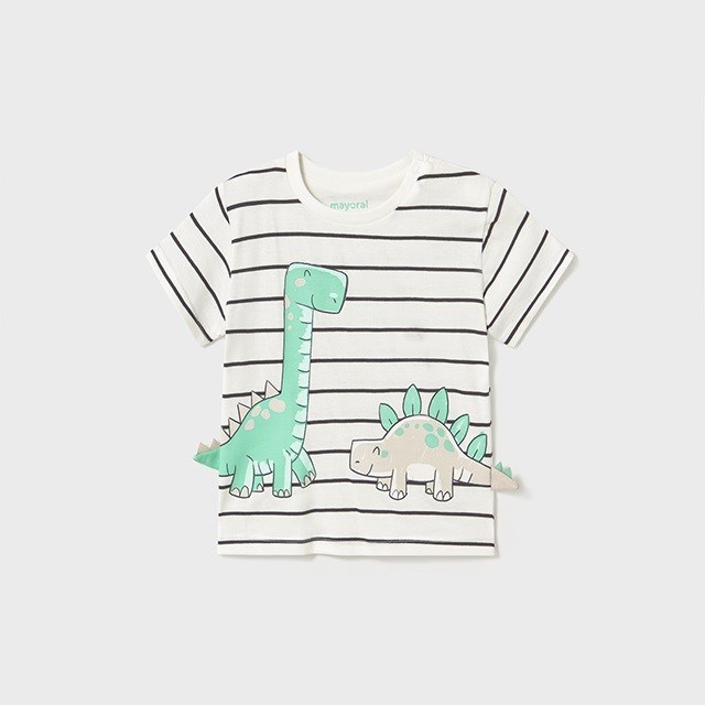 Mayoral Yazlık Erkek Bebek Kısa Kol T-shirt Beyaz