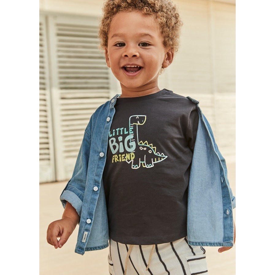 Mayoral Yazlık Erkek Bebek Kısa Kol T-shirt Siyah