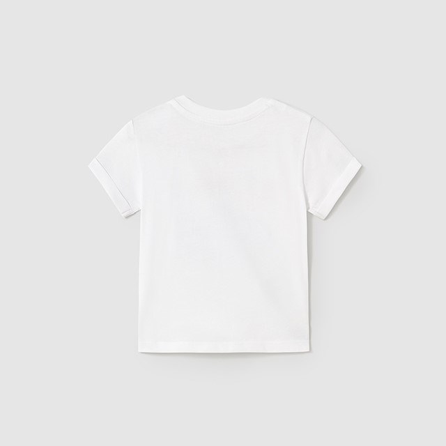 Mayoral Yazlık Erkek Bebek Kısa Kol T-shirt Beyaz