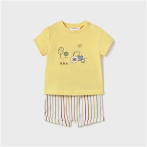 Mayoral Yazlık Erkek Bebek Kısa Kol T-shirt Şort 2'li Set