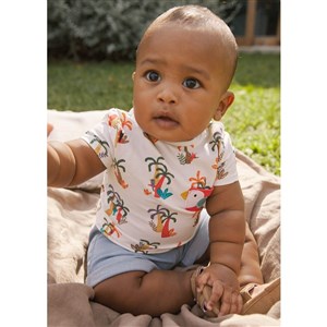 Mayoral Yazlık Erkek Bebek Kısa Kol T-shirt Şort 2'li Set