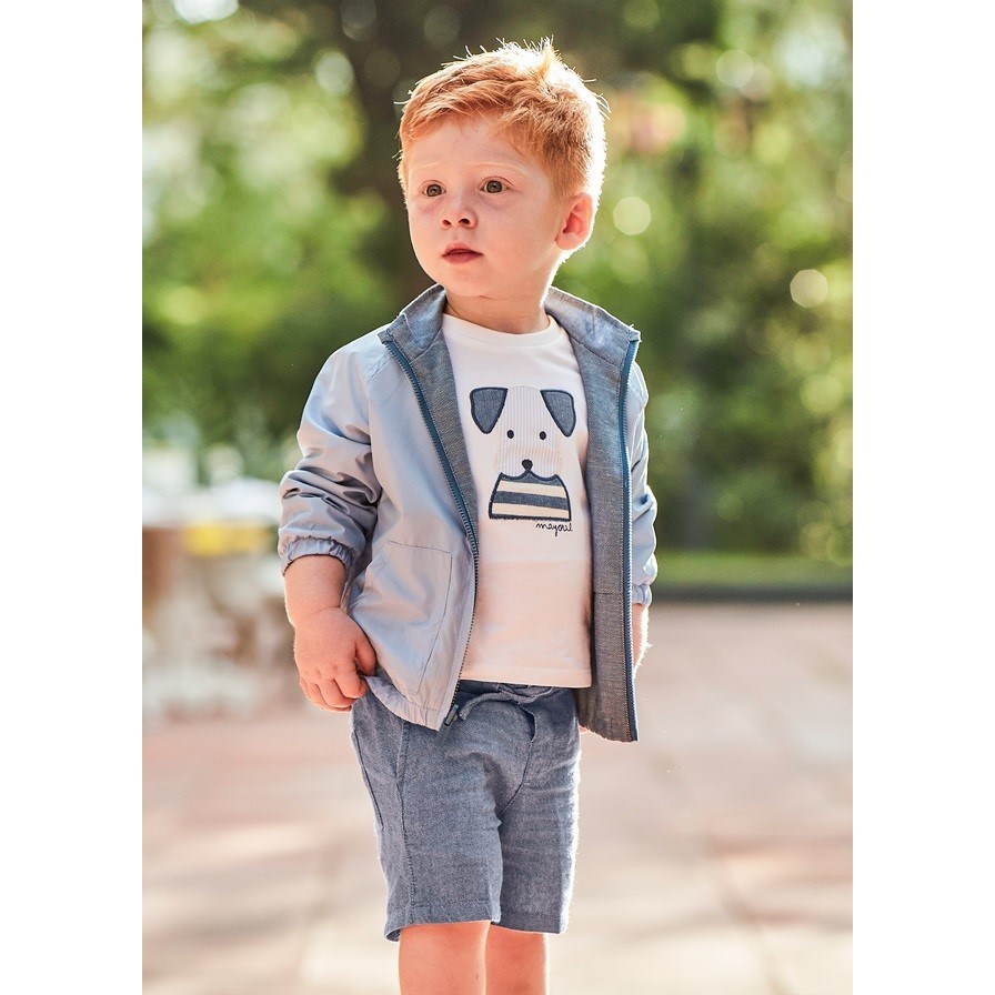 Mayoral Yazlık Erkek Bebek T-shirt Şort 2'li Set Mavi