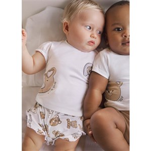 Mayoral Yazlık Kız Bebek Bluz Şort 2'li Set