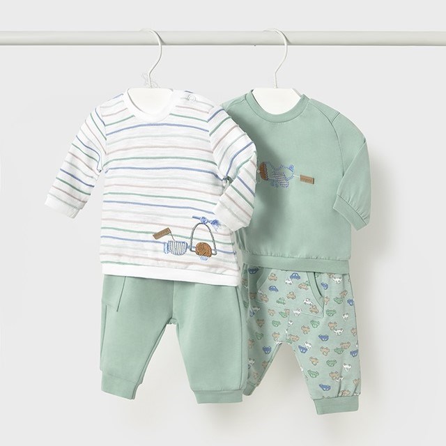 Mayoral Yazlık Erkek Bebek Eşofman 4'lü Set Yeşil