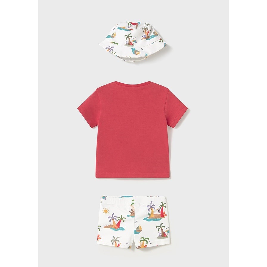 Mayoral Yazlık Erkek Bebek T-shirt Mayo 3'lü Set Turuncu