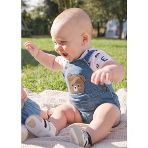 Mayoral Yazlık Erkek Bebek T-shirt Kısa Salopet Set