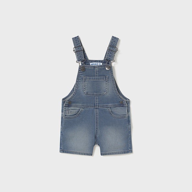 Mayoral Yazlık Erkek Bebek Denim Kısa Tulum Mavi