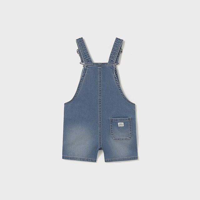 Mayoral Yazlık Erkek Bebek Denim Kısa Tulum Mavi