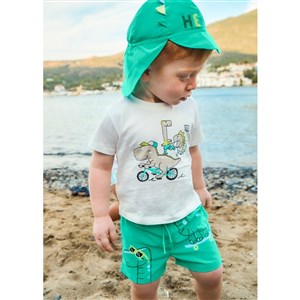 Mayoral Yazlık Erkek Bebek Şort Mayo Şapka Set