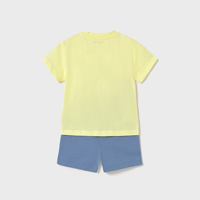 Mayoral Yazlık Erkek Bebek T-shirt Şort 2'li Set Sarı
