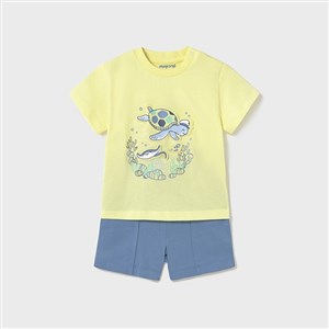 Mayoral Yazlık Erkek Bebek T-shirt Şort 2'li Set