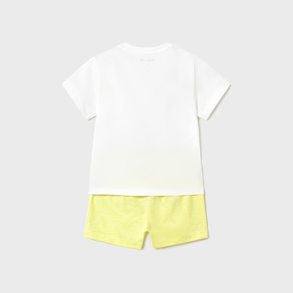 Mayoral Yazlık Erkek Bebek T-shirt Şort 2'li Set Sarı