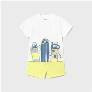 Mayoral Yazlık Erkek Bebek T-shirt Şort 2'li Set