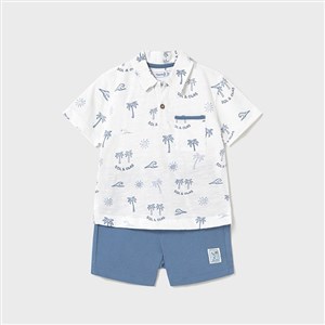 Mayoral Yazlık Erkek Bebek T-shirt Şort 2'li Set