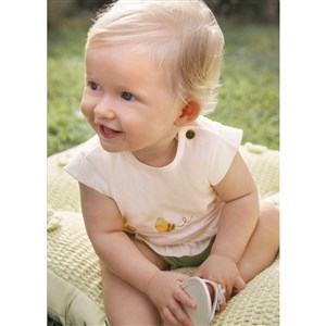 Mayoral Yazlık Kız Bebek Kısa T-shirt Şort 4'lü Set