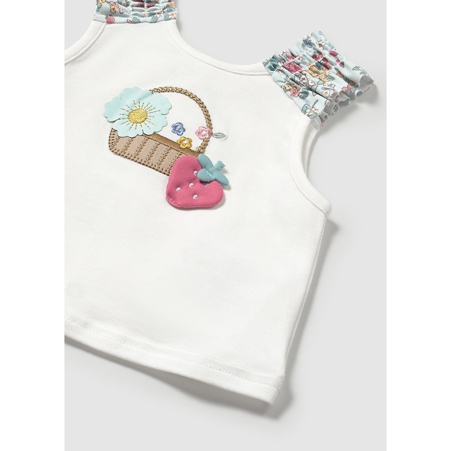 Mayoral Yazlık Kız Bebek T-shirt Mayo 3'lü Set Yeşil