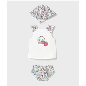 Mayoral Yazlık Kız Bebek T-shirt Mayo 3'lü Set