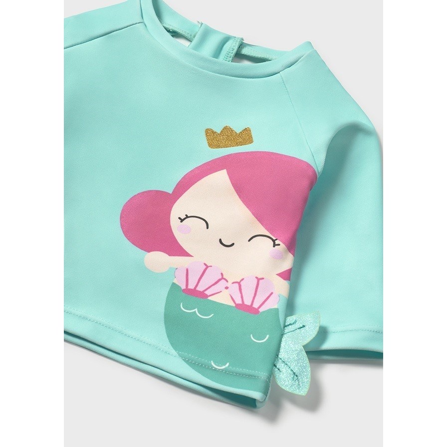 Mayoral Yazlık Kız Bebek T-shirt Mayo 3'lü Set Turkuaz