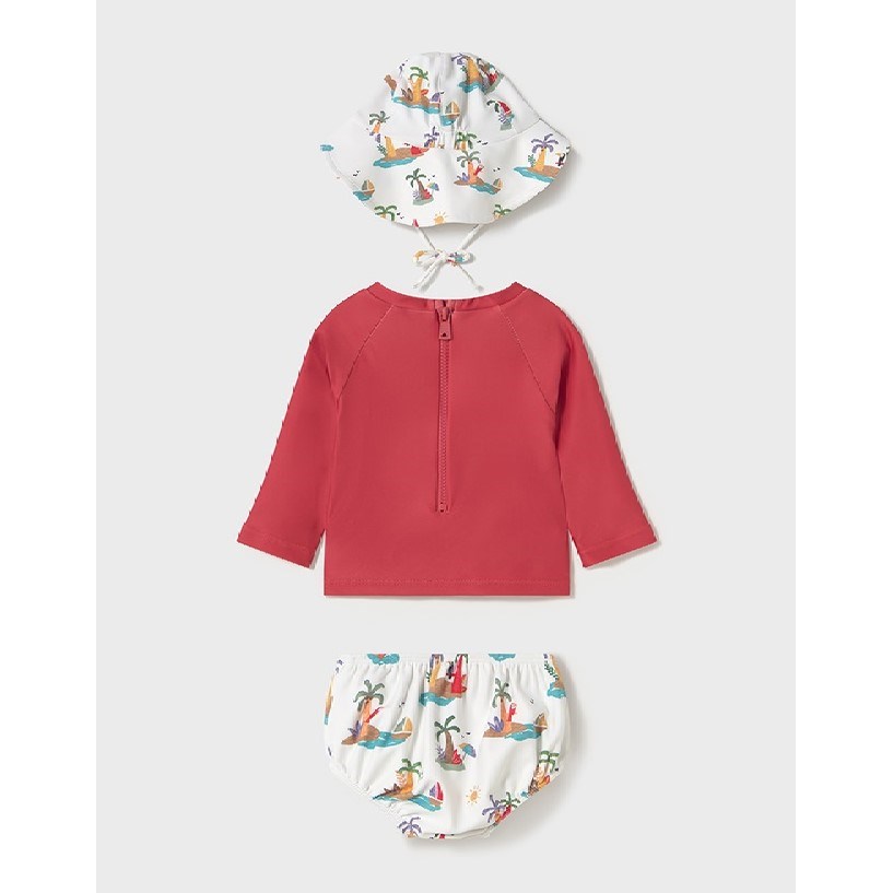 Mayoral Yazlık Kız Bebek T-shirt Mayo 3'lü Set Turuncu