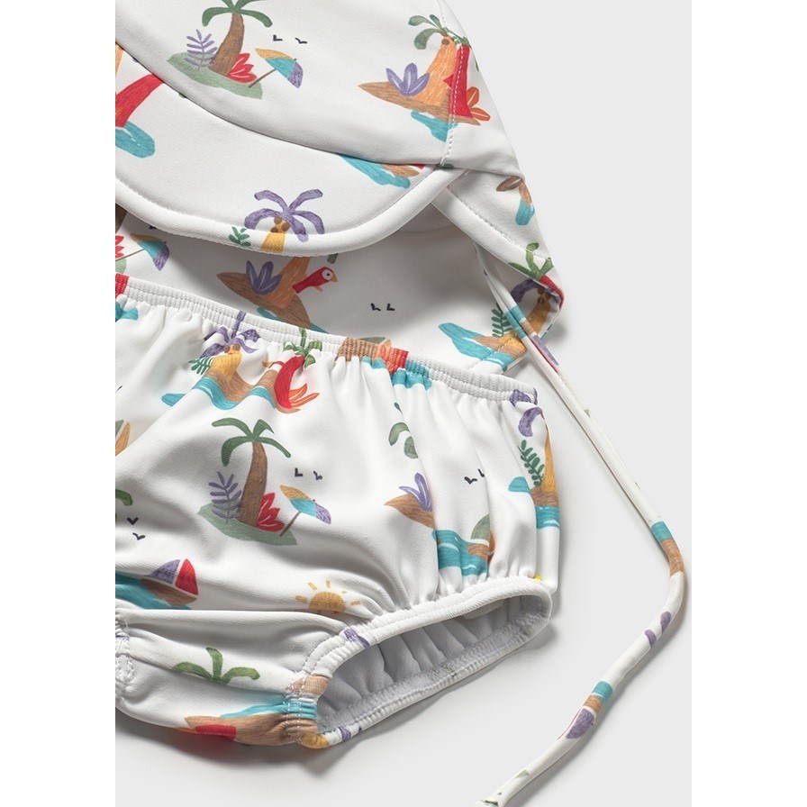 Mayoral Yazlık Kız Bebek T-shirt Mayo 3'lü Set Turuncu