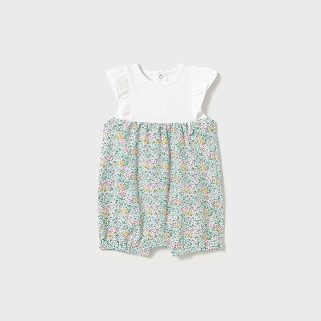 Mayoral Yazlık Kız Bebek Kısa Tulum 2'li Set Yeşil