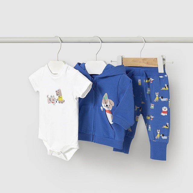 Mayoral Yazlık Erkek Bebek Eşofman 3'lü Set Mavi
