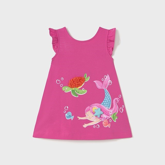 Mayoral Yazlık Kız Bebek Elbise Pembe