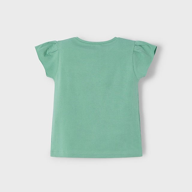 Mayoral Yazlık Kız Kısa Kol T-shirt Yeşil