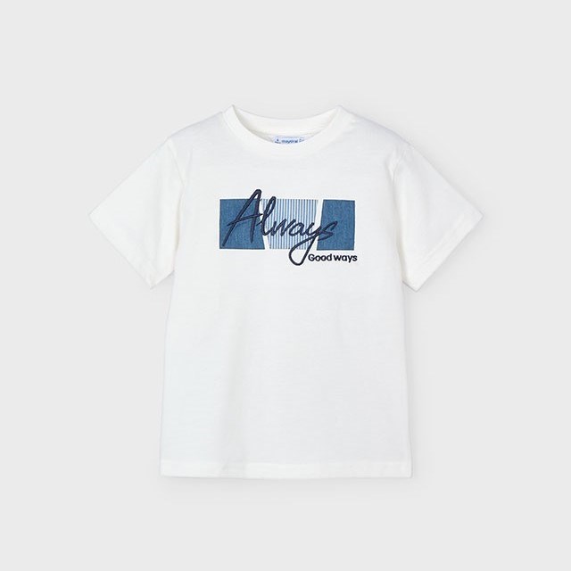 Mayoral Yazlık Erkek Kısa Kol T-shirt Beyaz