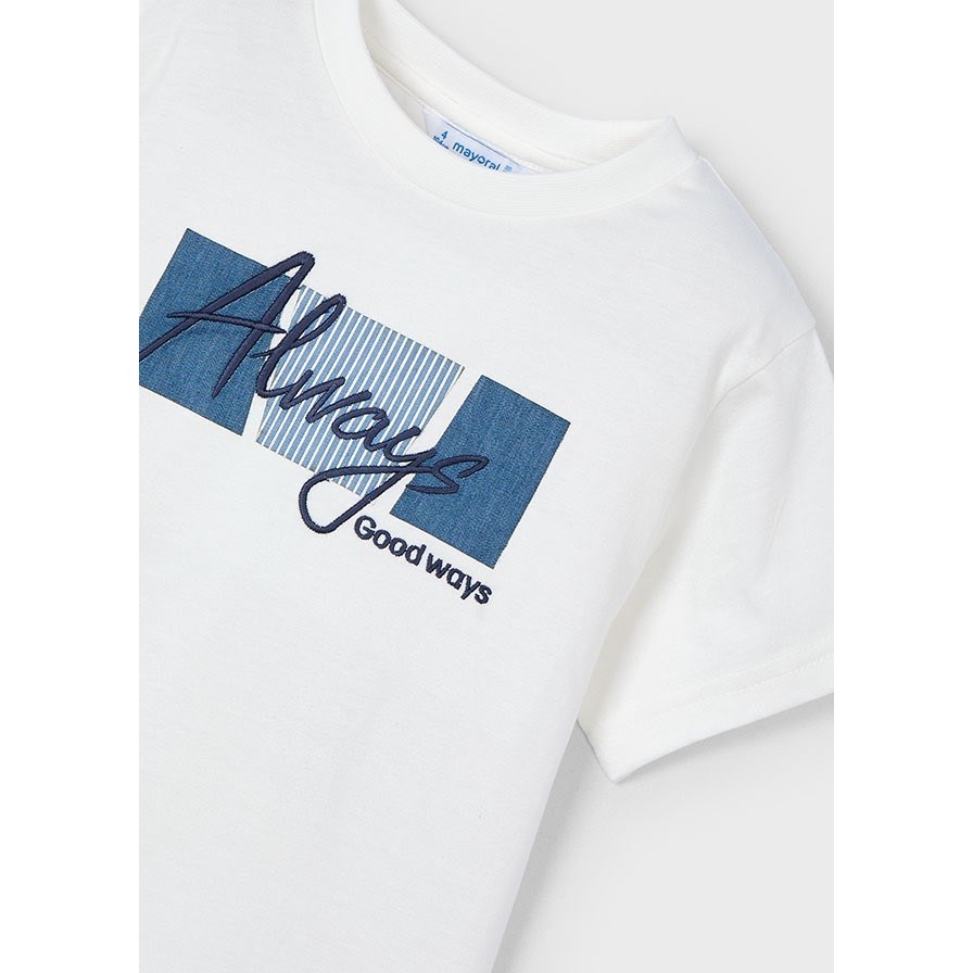 Mayoral Yazlık Erkek Kısa Kol T-shirt Beyaz
