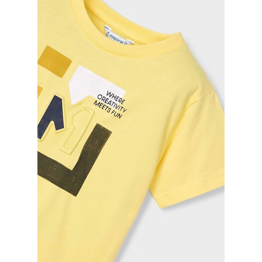 Mayoral Yazlık Erkek Kısa Kol T-shirt Sarı